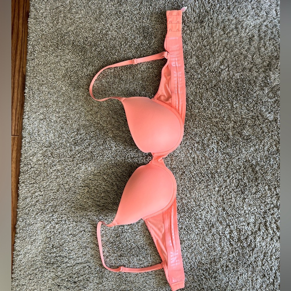 PINK Push-up Bra Coral